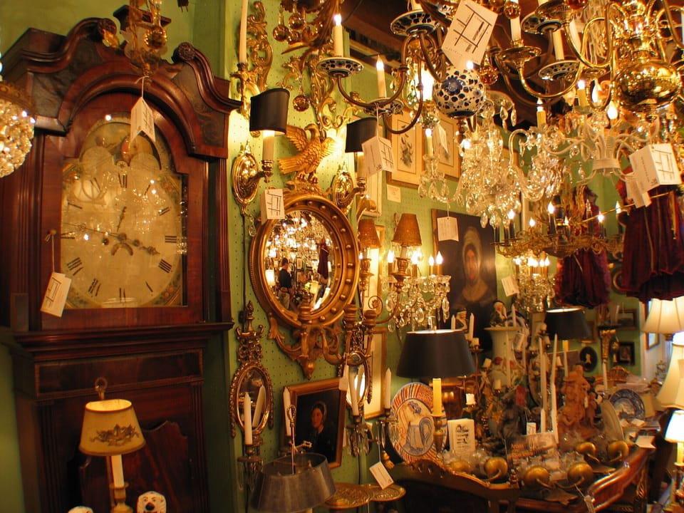 One of our favorite antique shops in nearby Lambertville, New Jersey.