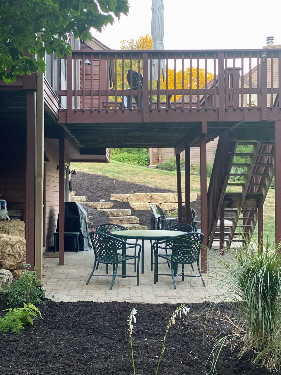 Lower Patio and Upper Level Deck