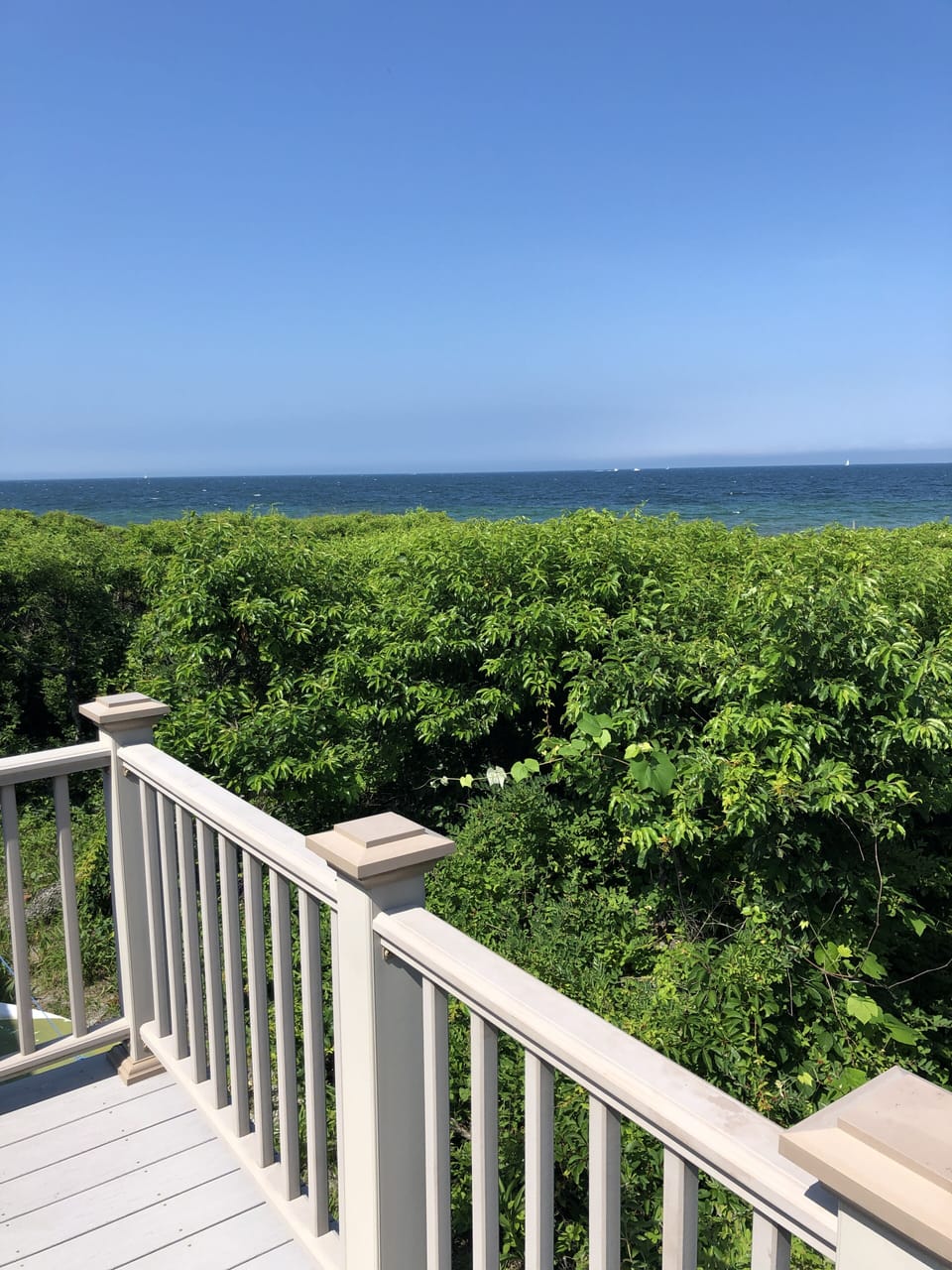 View of Buzzards Bay from the back deck - beach is just steps away