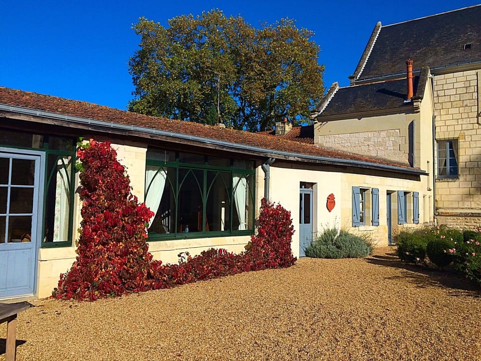 Autumn colours. The 2 suites are in this main courtyard