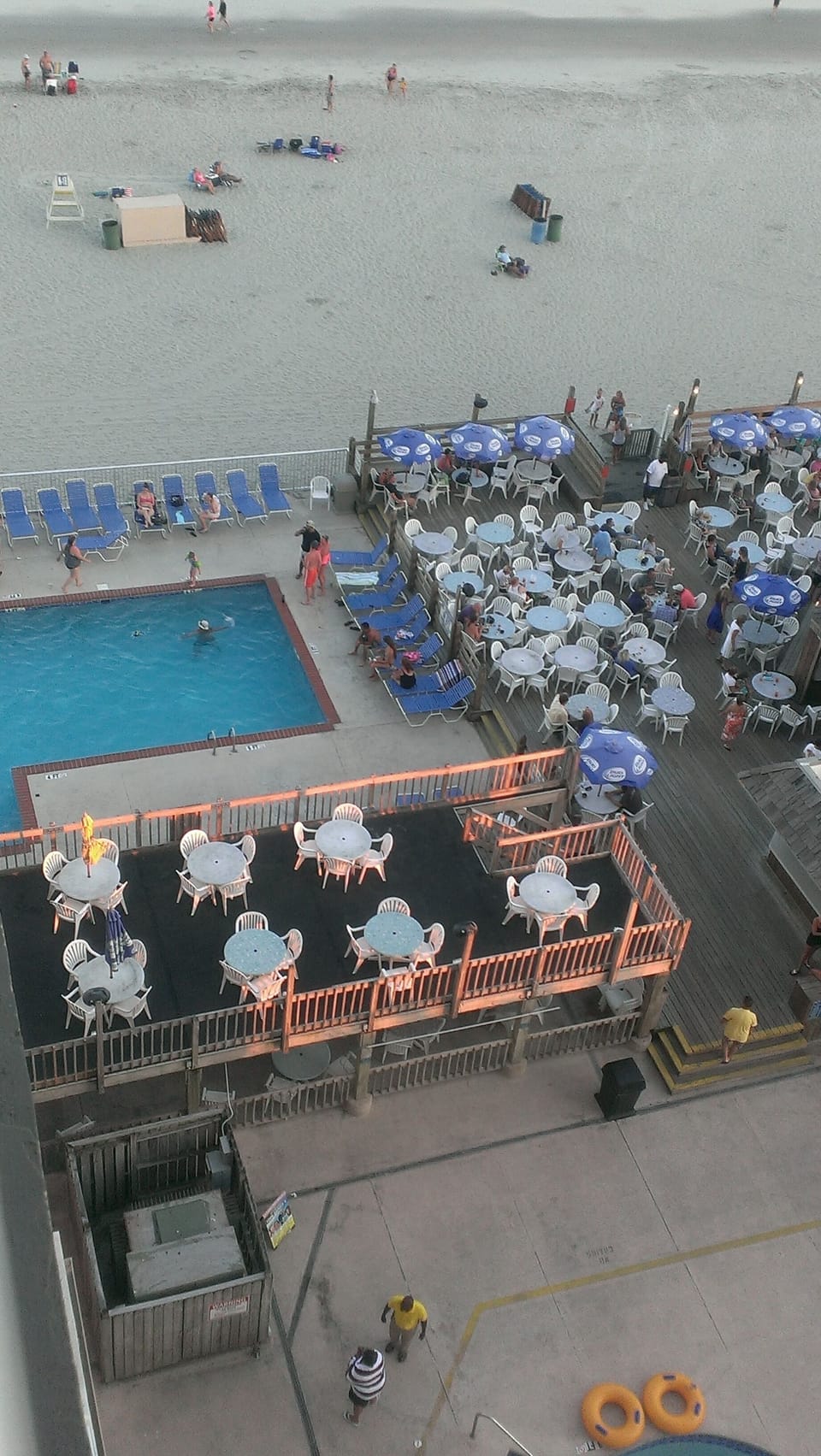 Outdoor pool and Ocean Annies