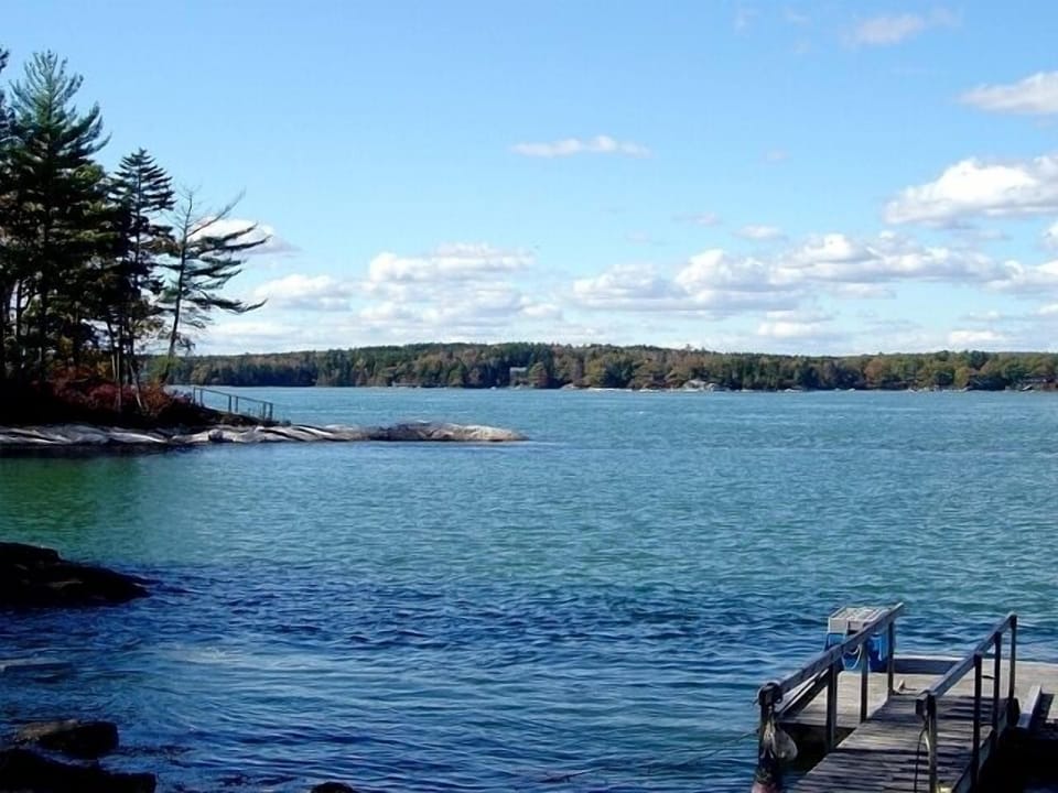 View from front yard, with ramp and float, looking west.