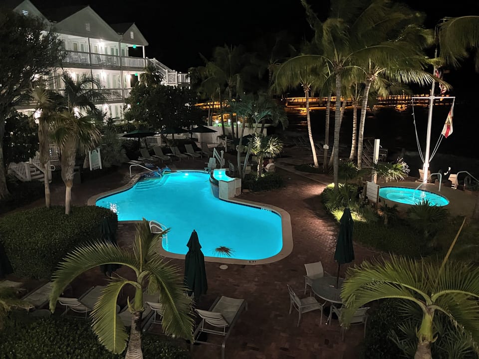Pool Area at Night