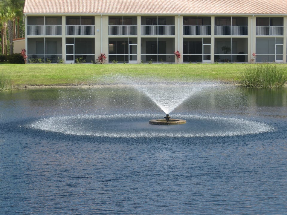 Fountain view from lanai