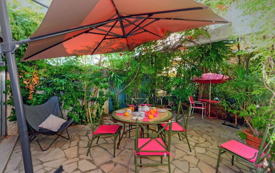Outdoor dining area