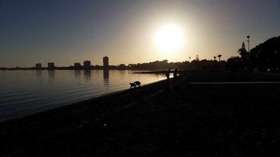 The end of another beautiful day as the suns starts to set