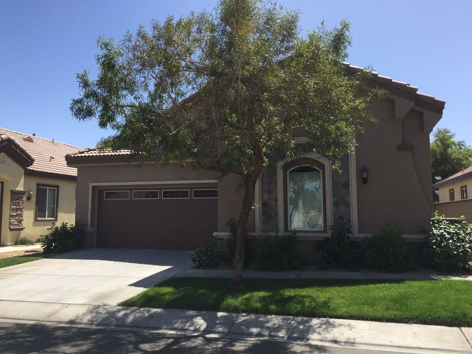 Front of the house. 