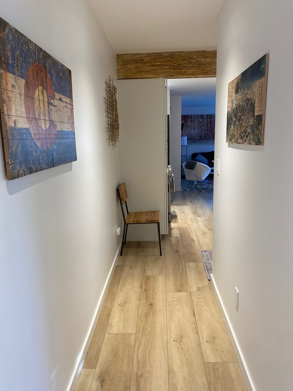 Hall view from Master bedroom to living area