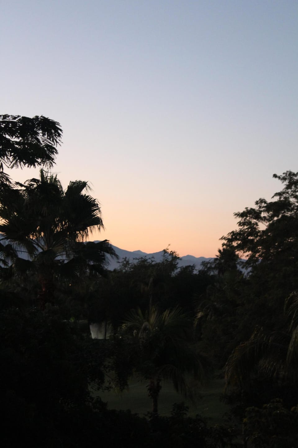 Sunrise from the balcony