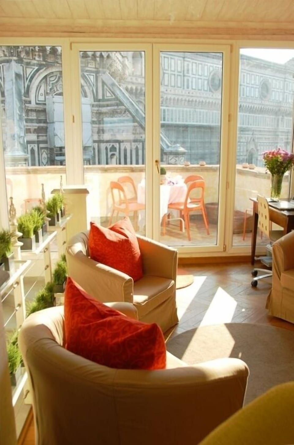 Upper Sitting Room and Terrace