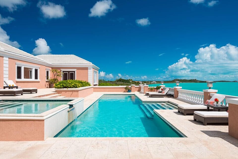 Pool at Palermo overlooking the Caribbean Sea