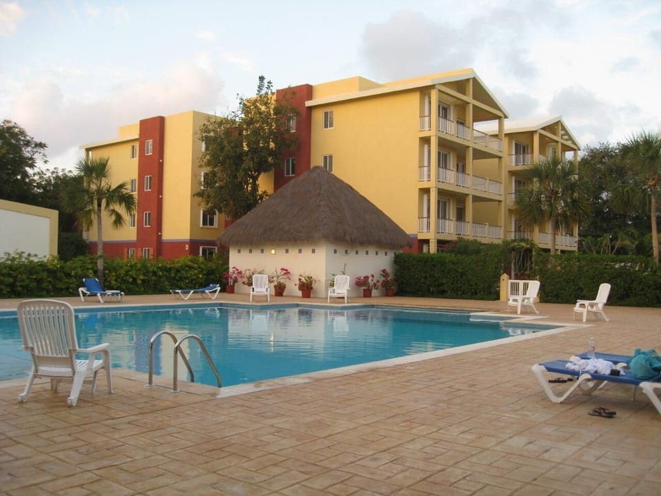 Relax pool side between adventures!