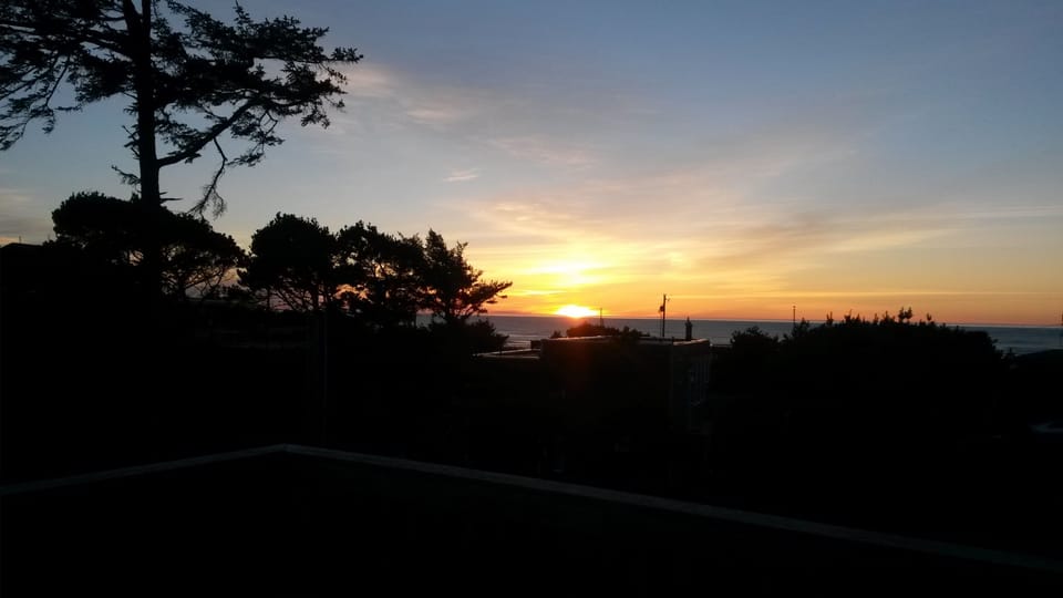 Sunset from the deck
