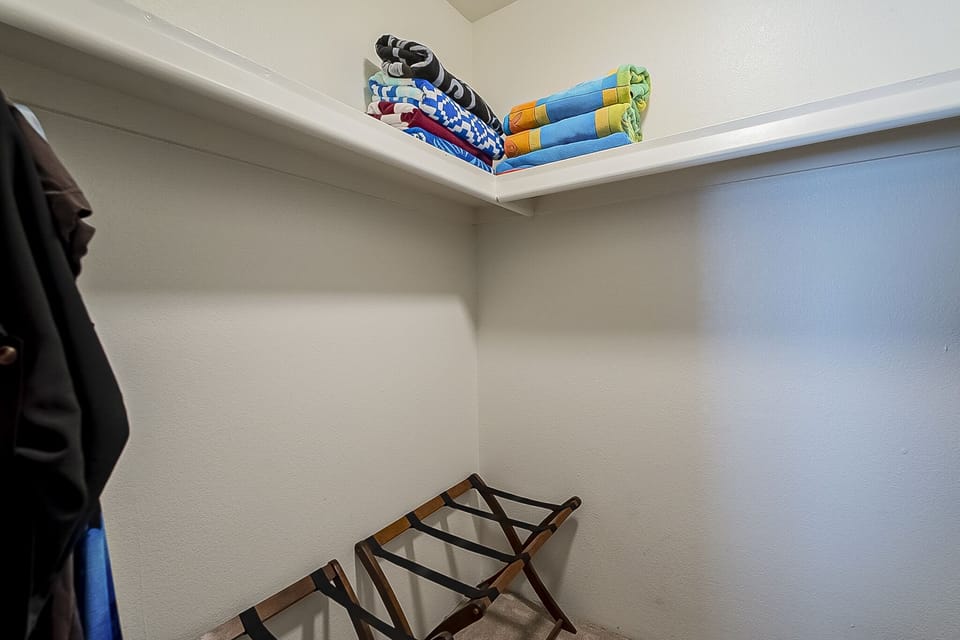 Master walk-in closet.