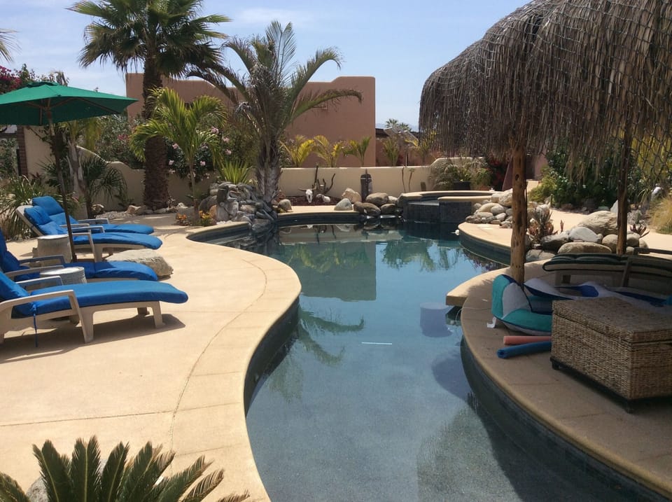 Enjoy the heated pool and spa, exclusively for guests.
