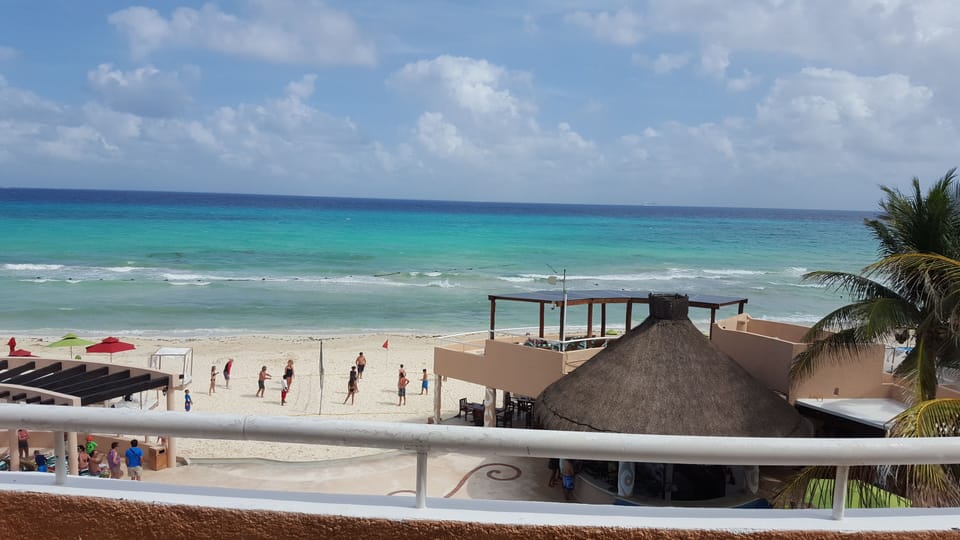 view from the balcony