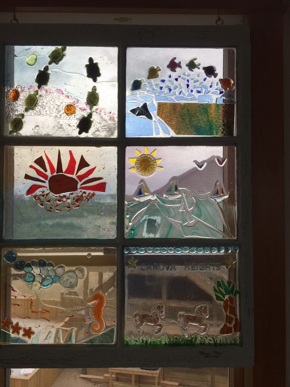 Carova inspired resin window
