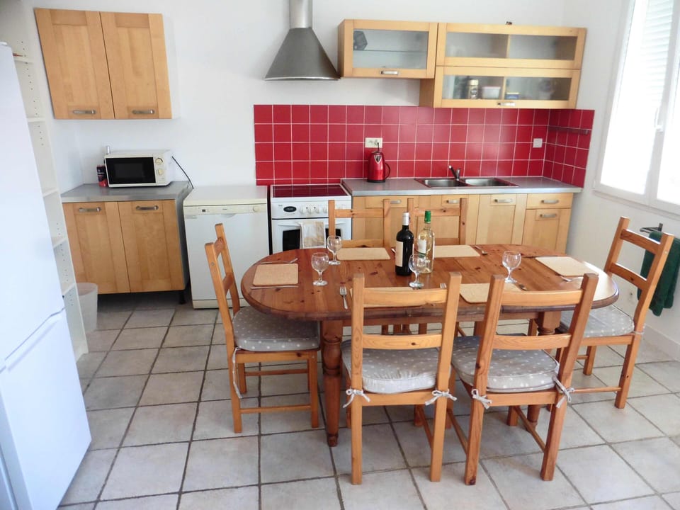 Kitchen and dining area of main living room
