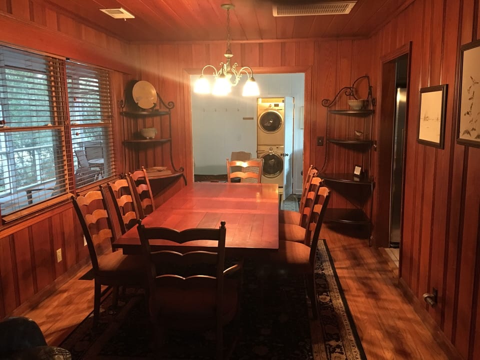 Dining room with 8 chairs
