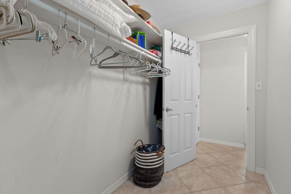 Oversized 
 walk in closet
