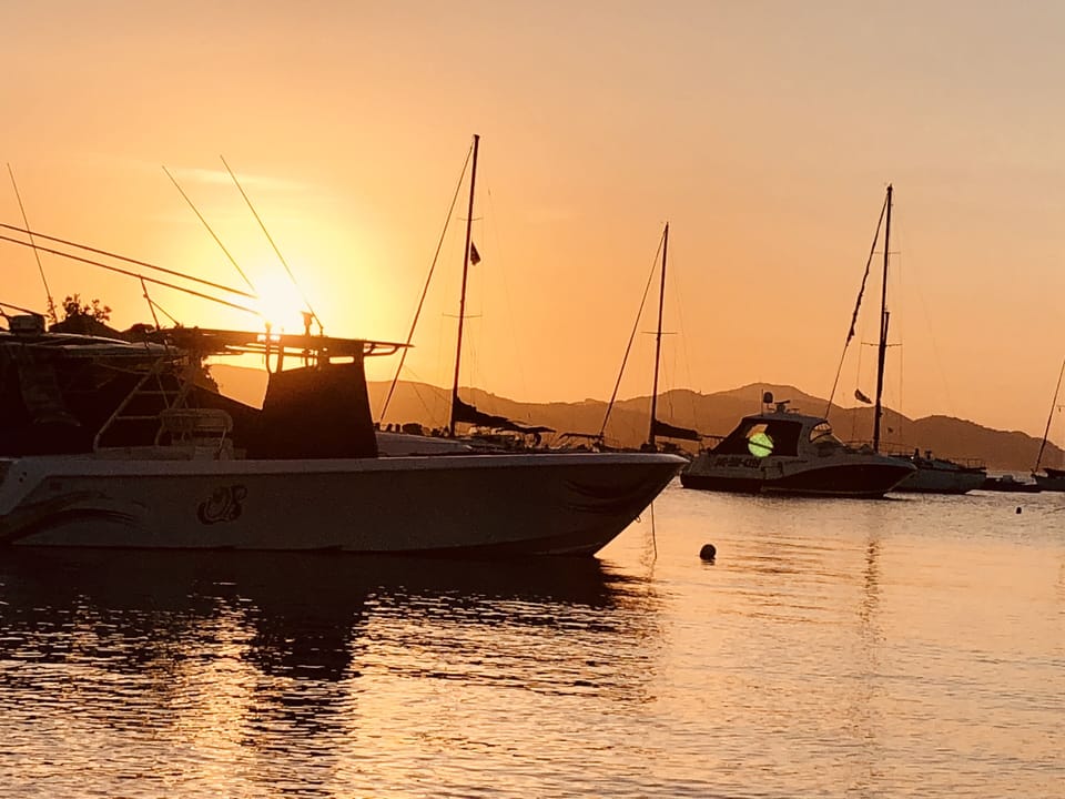 Sunset from High Tide beach in Cruz Bay