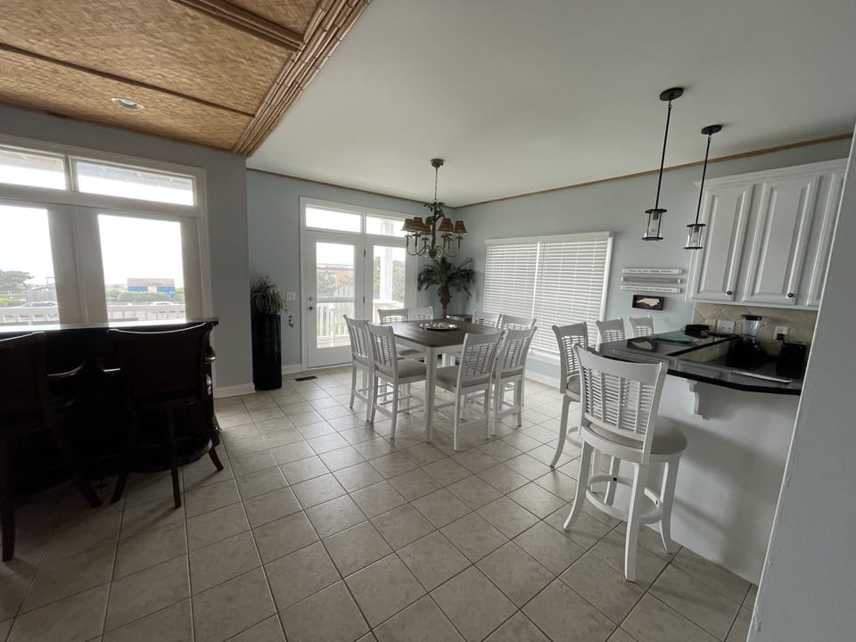 Dining area on the second floor