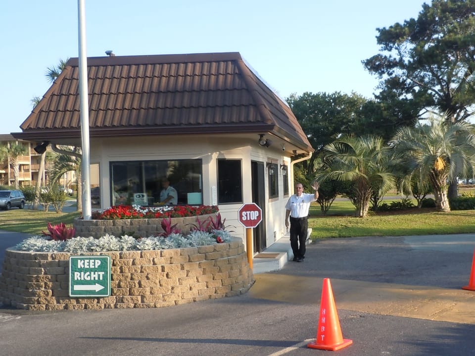 24 hour security for the gated resort.
