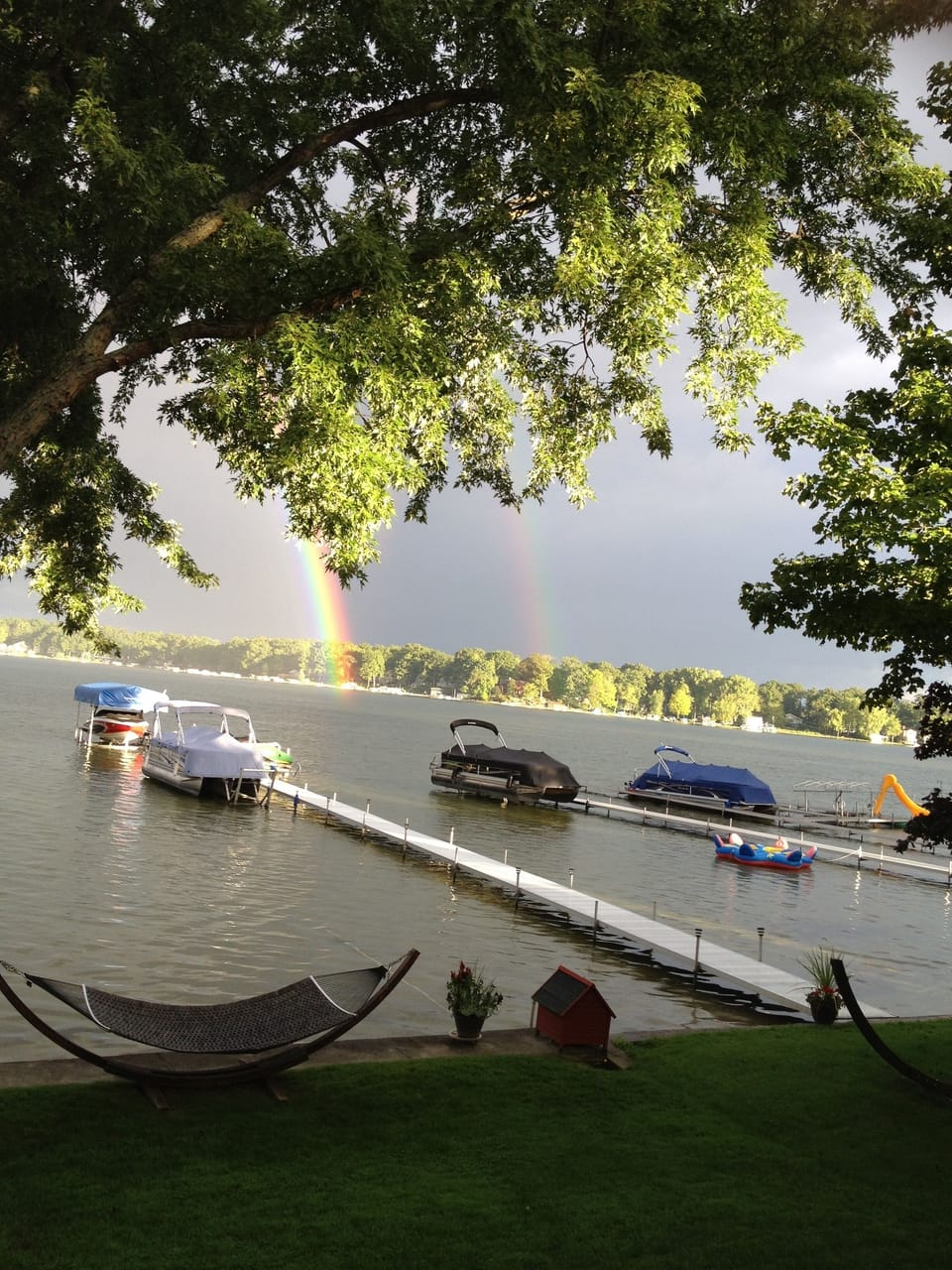 Beautiful double rainbow