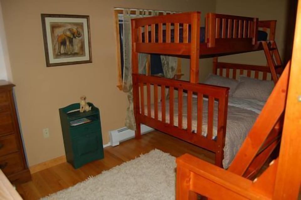 2 twin over full bunkbeds with lake view