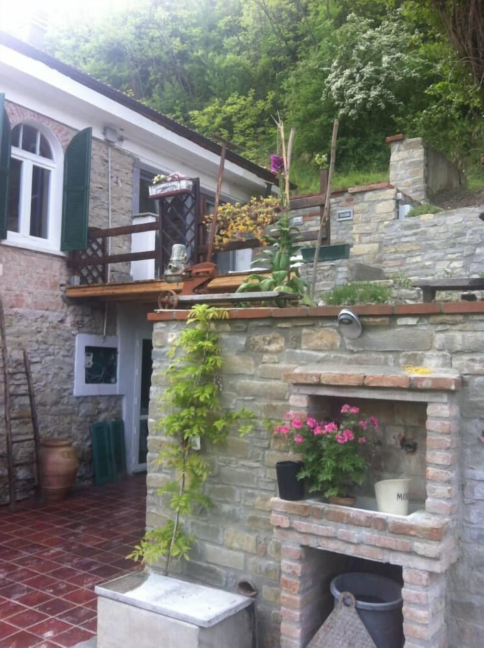 Exterior of the farmhouse