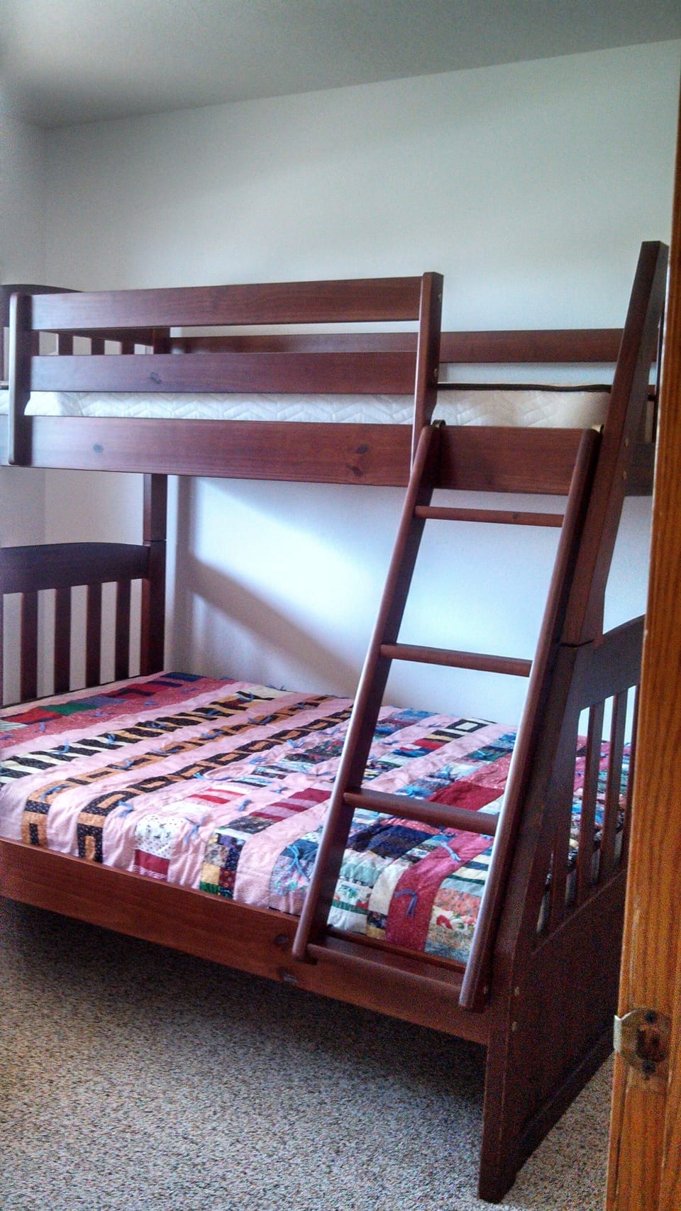 Upstairs bedroom 3 with double and twin bunk