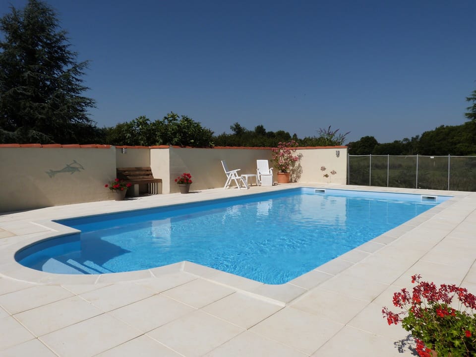Private, sheltered salt water, heated pool available May to October