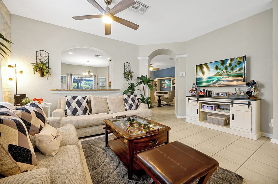Front lounge with foosball and a 60" t.v.