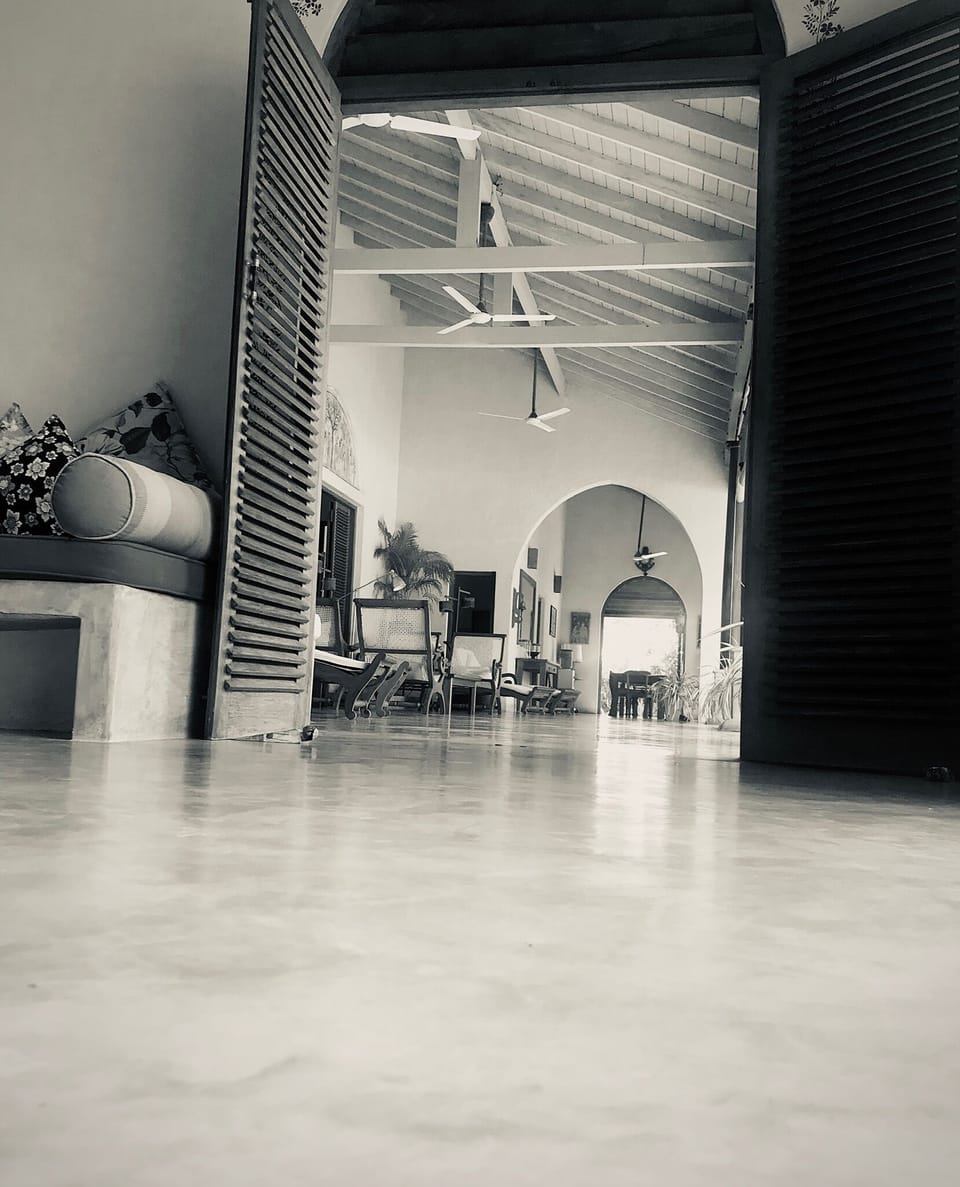 Cool polished concrete floors throughot