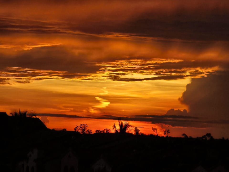 sunset from balcony
