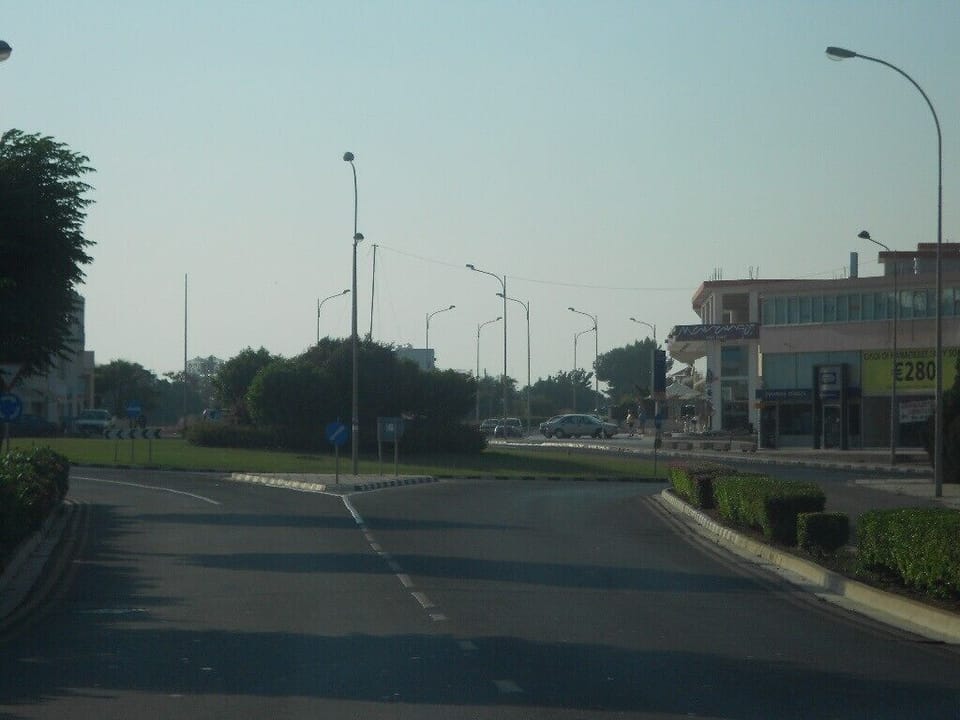 Roundabout that takes you into Kapparis