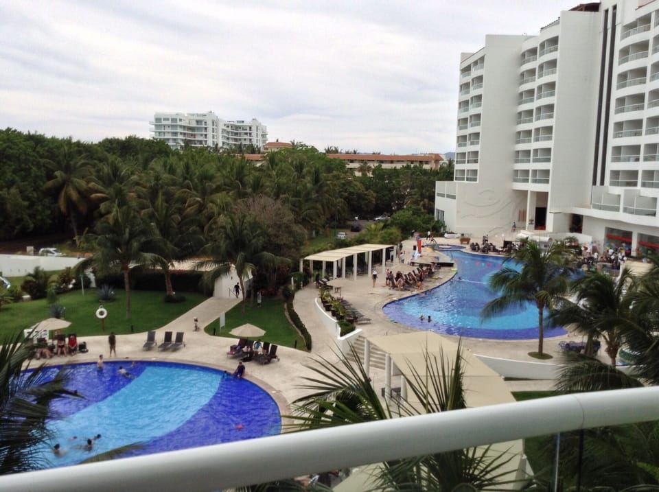 3 pools with adequate pool side chairs avaliable