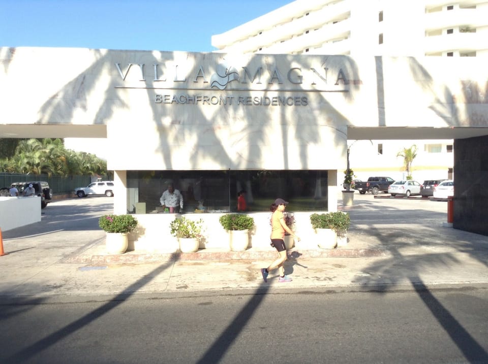 24 hour security at Villa Magna residence entrance 