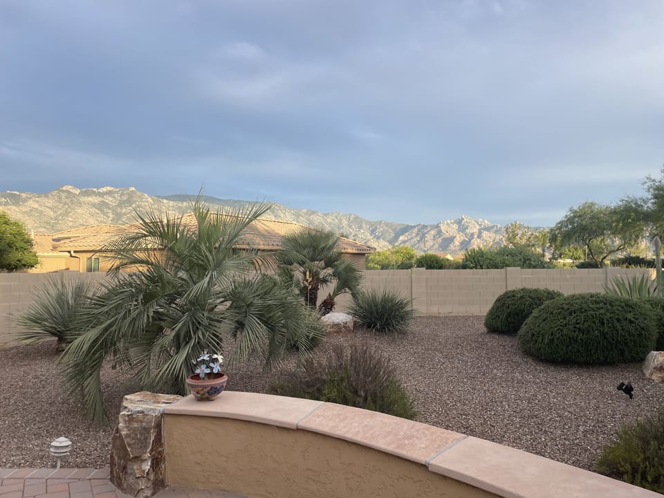 Sunset from back patio