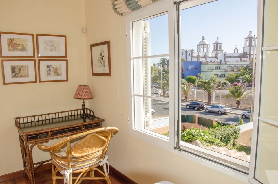 View from one of the small bedrooms