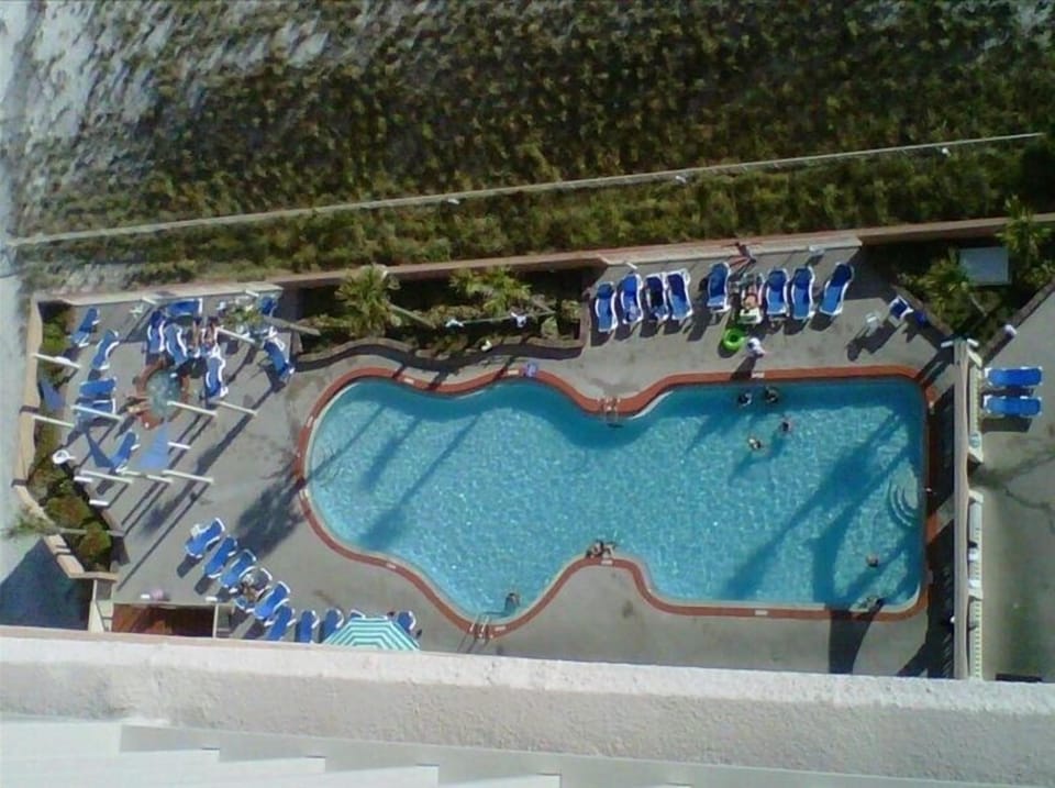 One of the two relaxing pools.