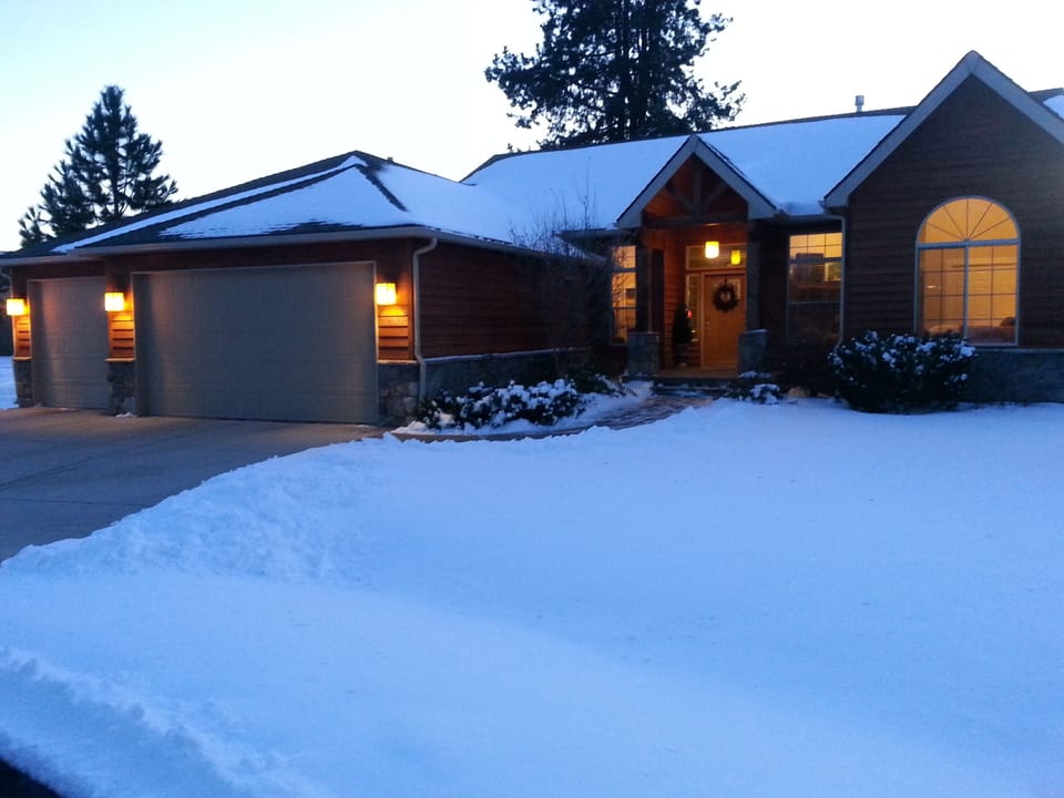 The beauty of winter snow!  Four area ski resorts within an hour's drive.