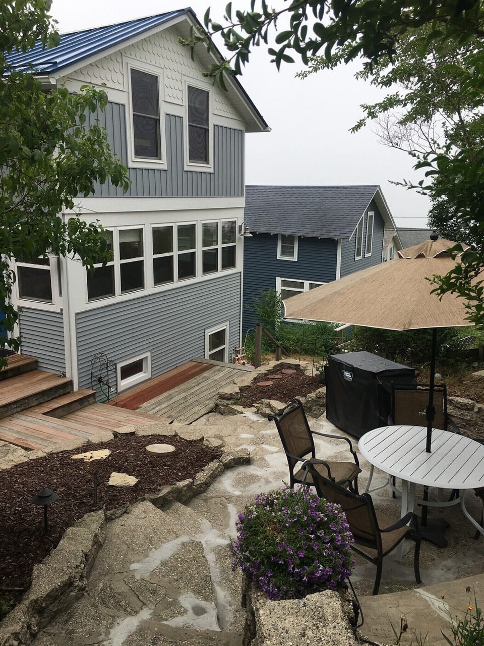 Cottage and patio