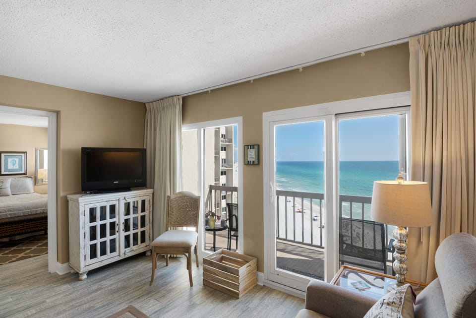 Gulf view from the living room