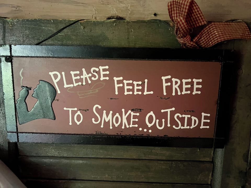 Smoking is allowed on the property, but not in any buildings. Thank you.