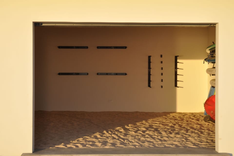 Separate, Private 20x20 beach bodega for gear storage during your stay.  