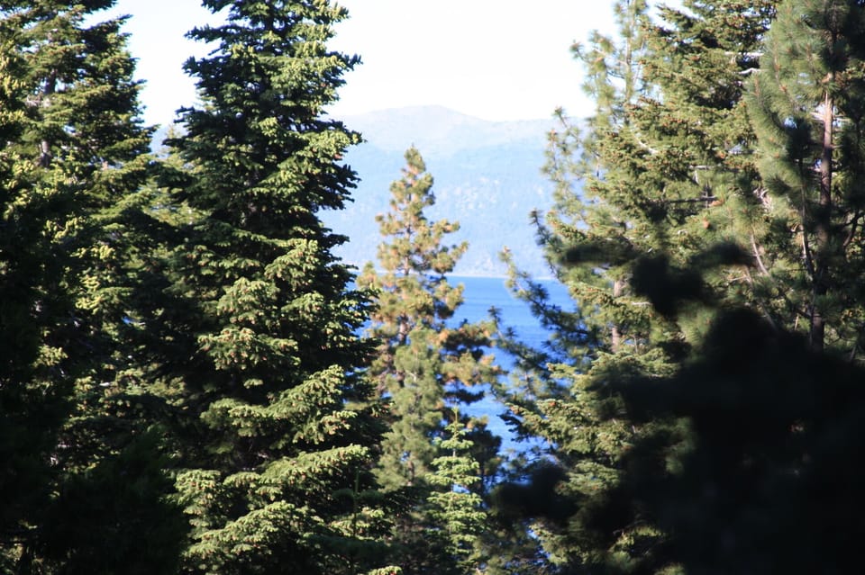 Lake view from upstairs bedroom