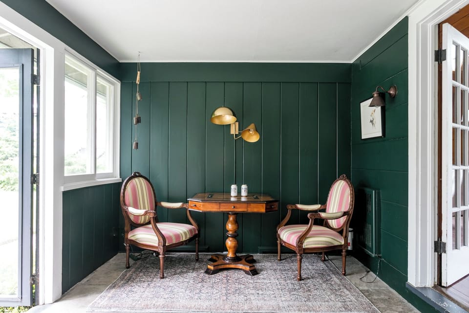 Chess and checkers in the game room