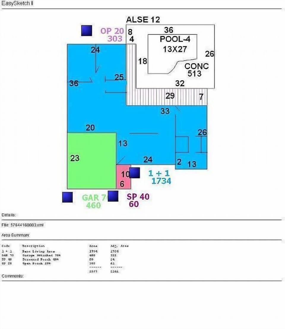 Floor plan of this home provides private spaces and common spaces.