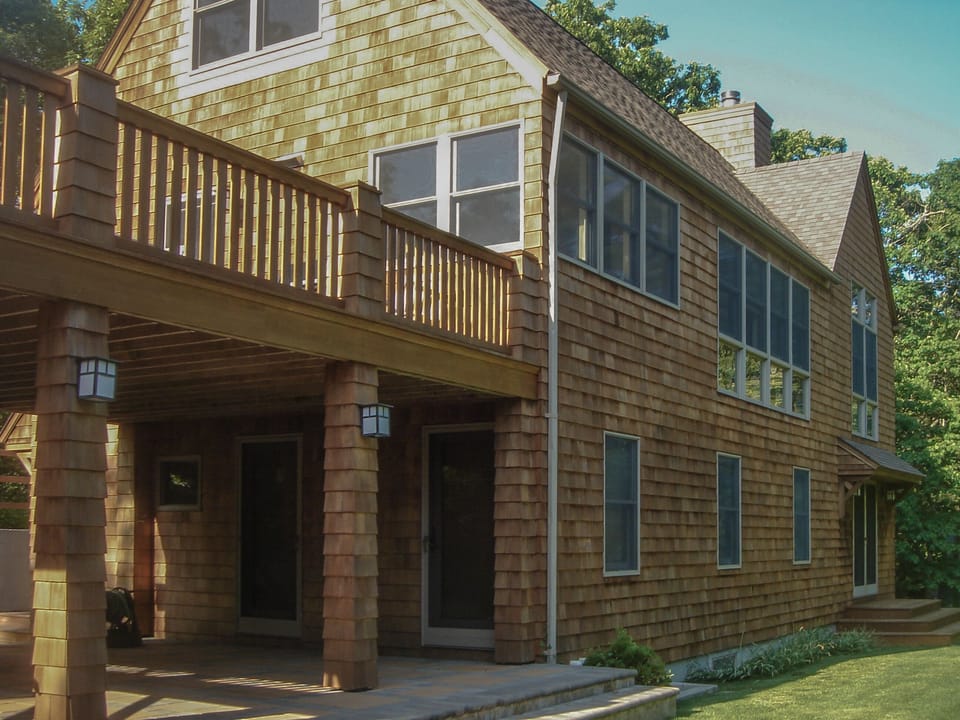 Upper deck provides grill and dining suitable for all day and evening meals.